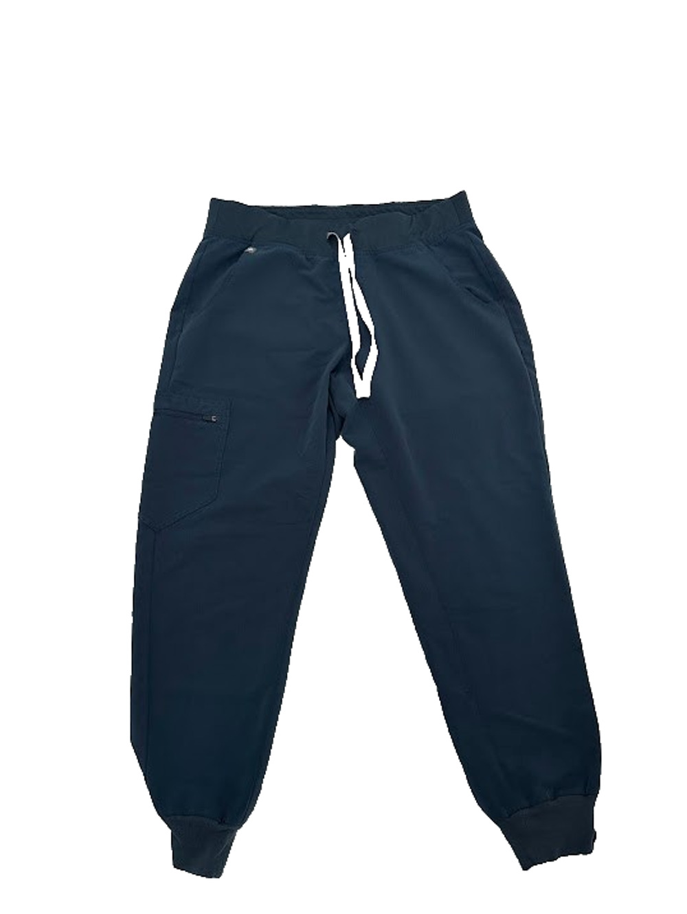 FIGS Zamora Jogger Scrub Pants Women's Medium Petite Teal Blue Cargo